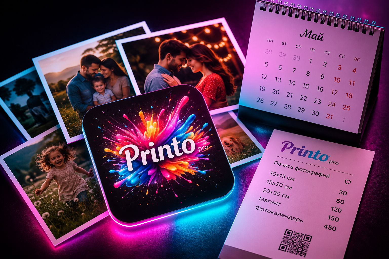 Фотомагниты и фотопродукция Printo.pro